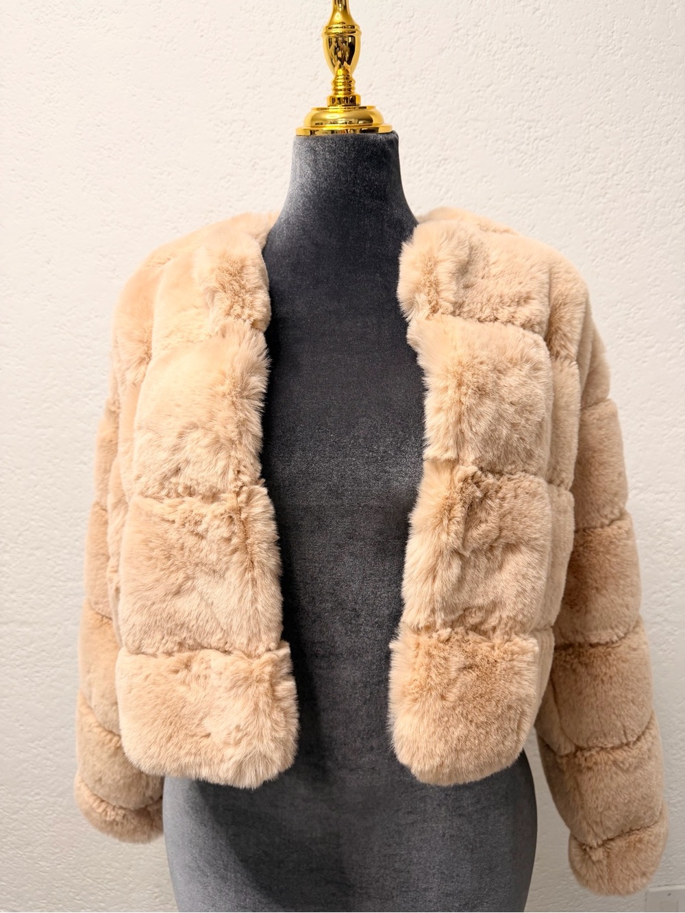 Faux fur coat